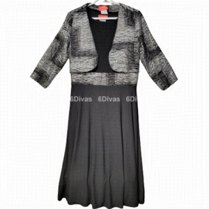 Black Dress and Jacket- Sizes XL,Size 1XL - New